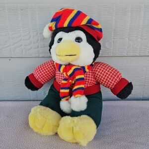 TB Trading Co. Penguin Plush 12" Holiday Stuffed Red Sweater Scarf Christmas